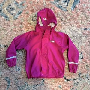 Like new Helly Hansen Girls Raincoat 6 116